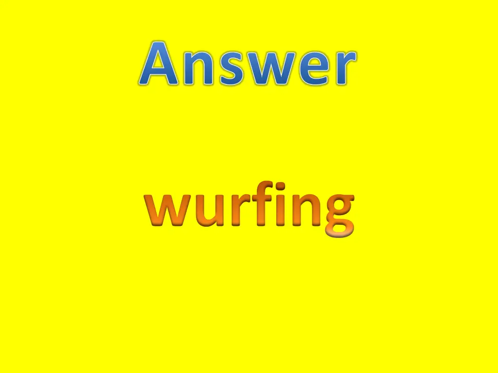 answer