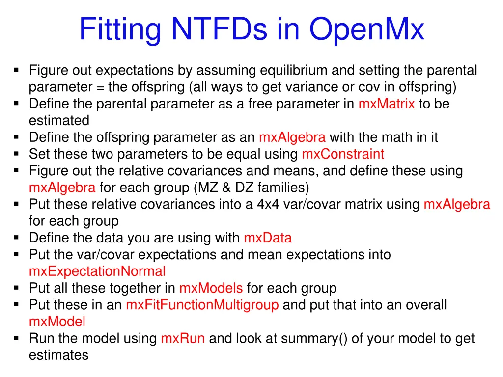 fitting ntfds in openmx