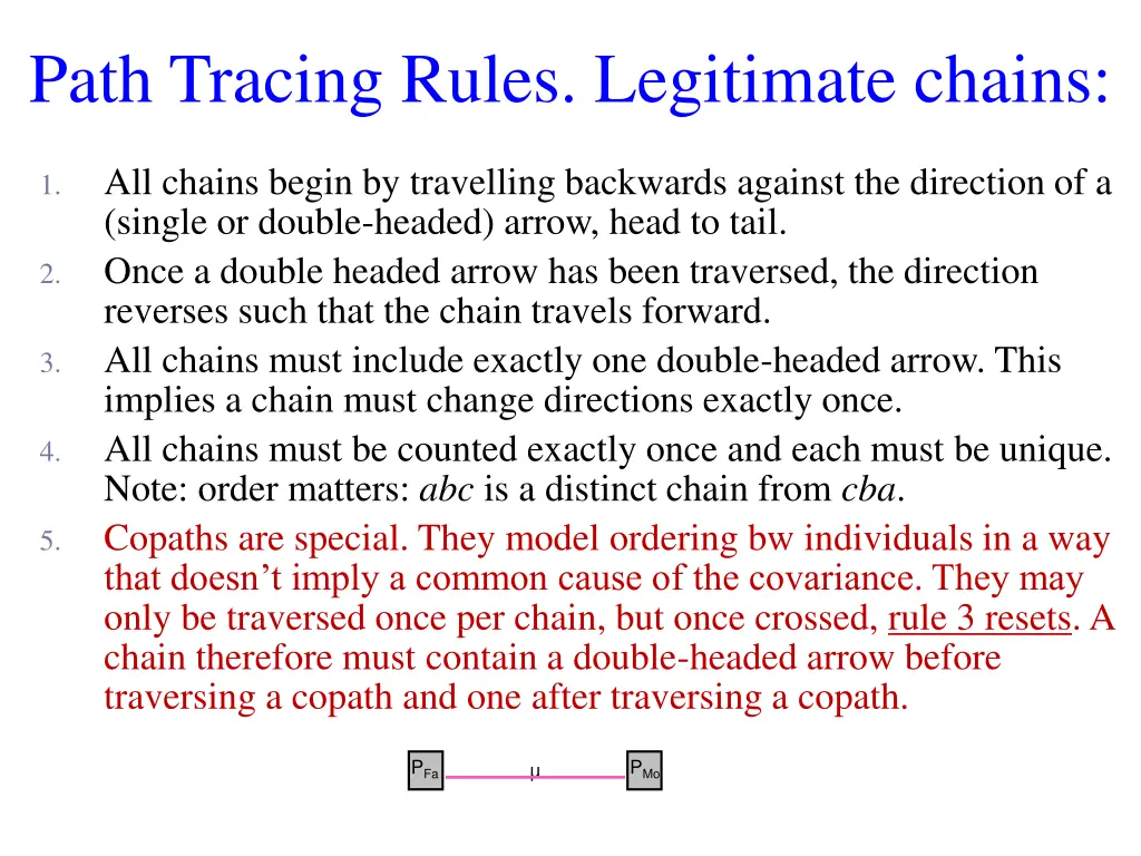 path tracing rules legitimate chains 4