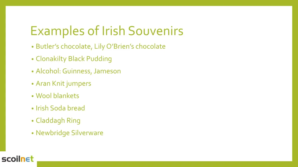 examples of irish souvenirs