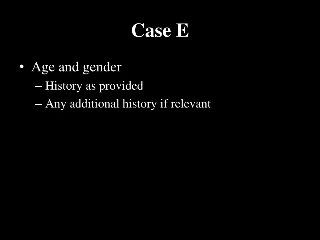 case e