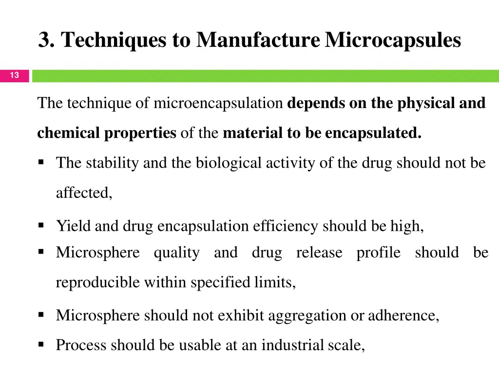 3 techniques to manufacturemicrocapsules