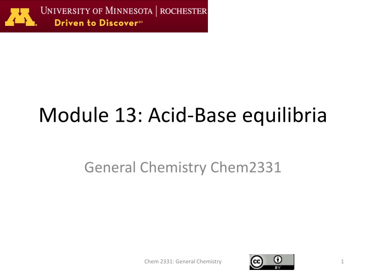 module 13 acid base equilibria
