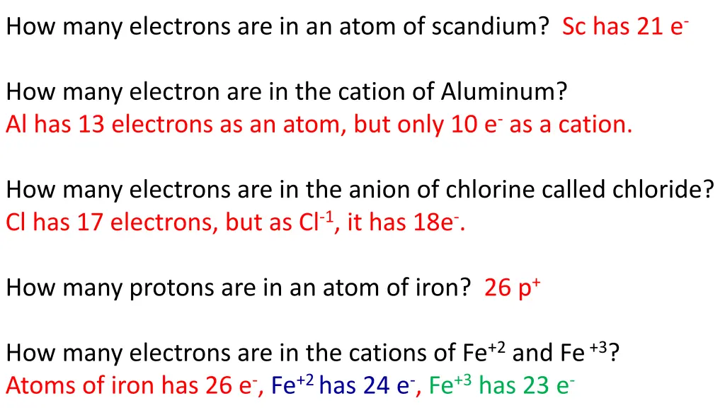 how many electrons are in an atom of scandium 1