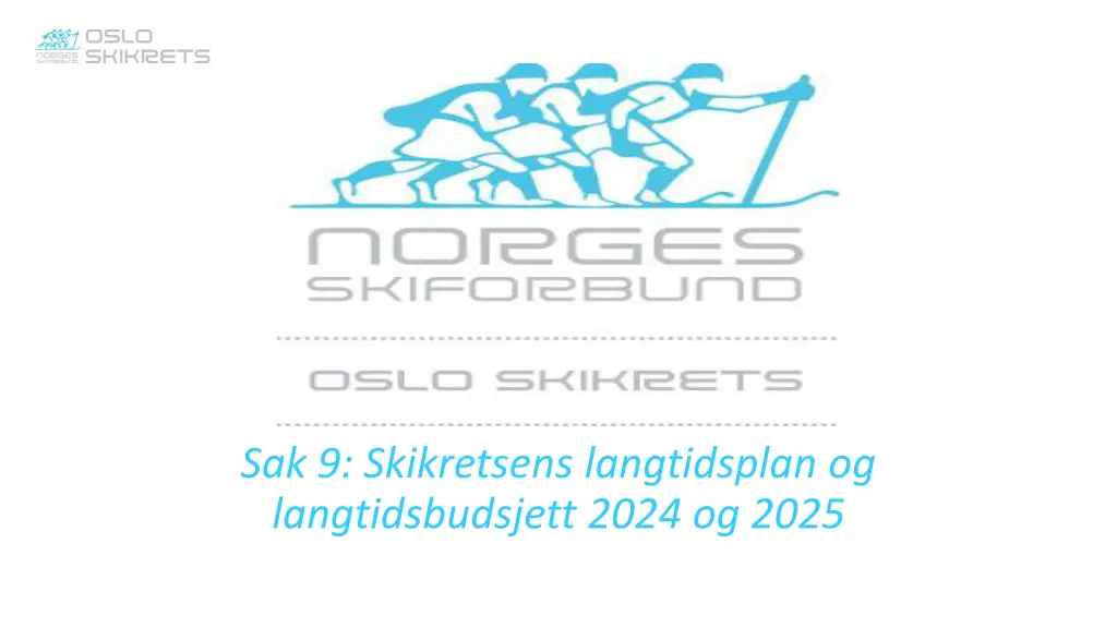 sak 9 skikretsens langtidsplan