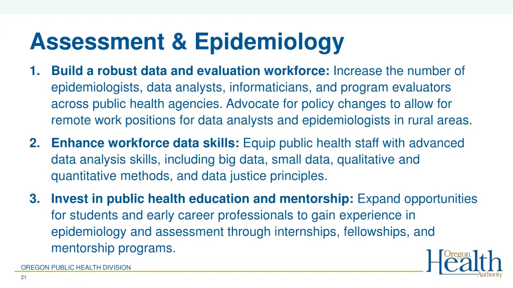 assessment epidemiology