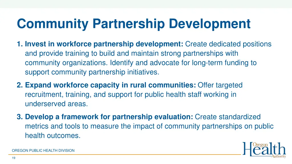 community partnership development