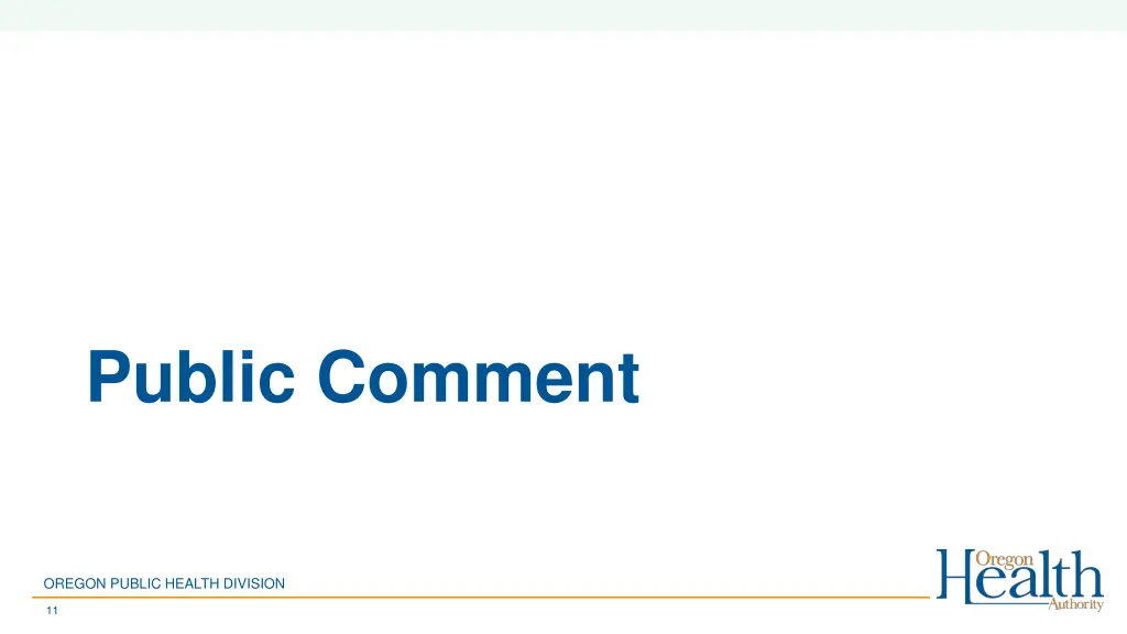 public comment