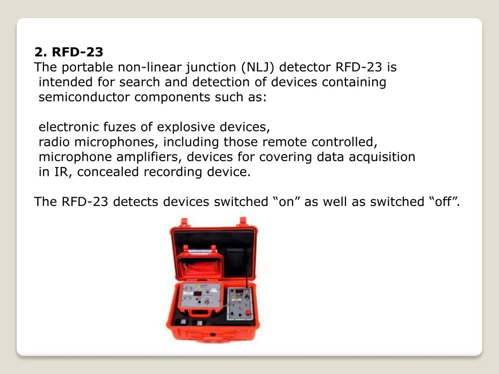 2 rfd 23 the portable non linear junction