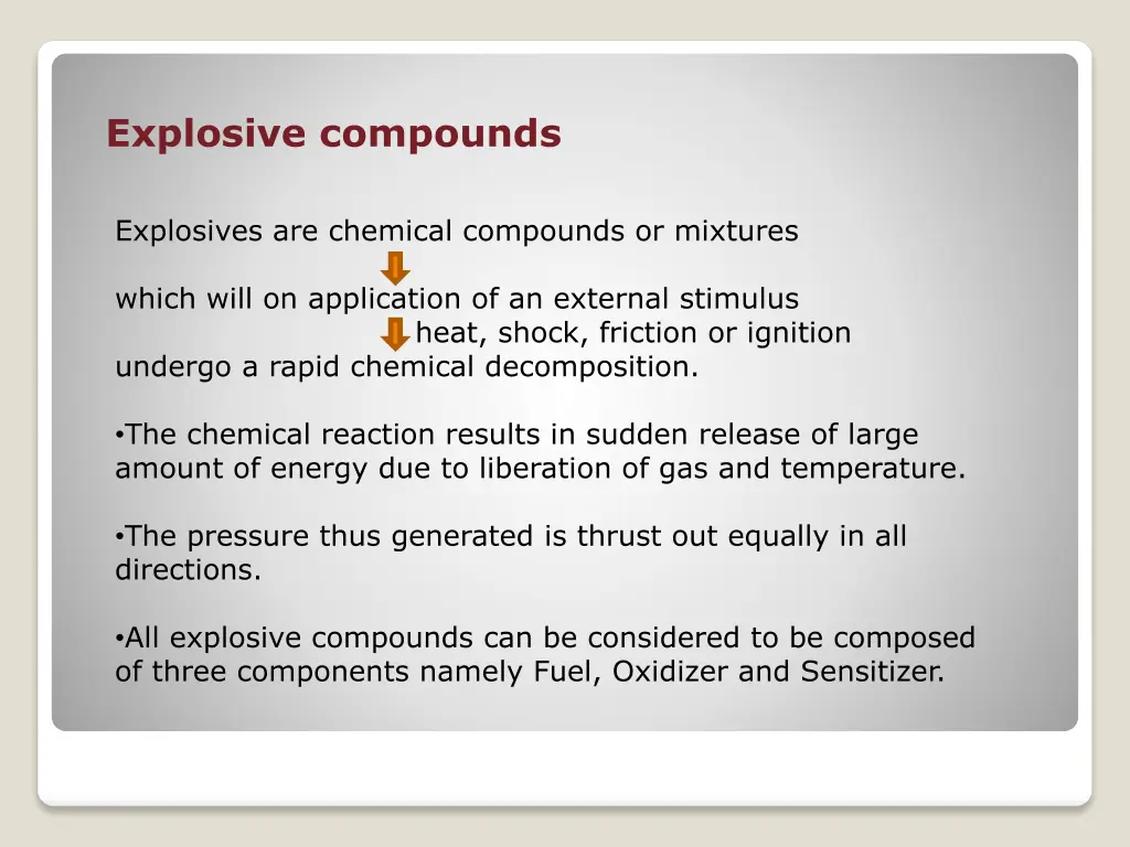 explosive compounds