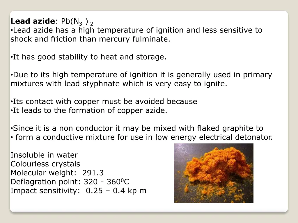 lead azide pb n 3 2 lead azide has a high