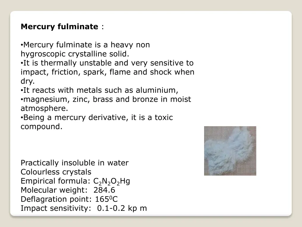 mercury fulminate