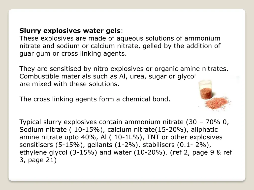 slurry explosives water gels these explosives