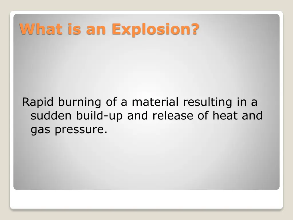 what is an explosion