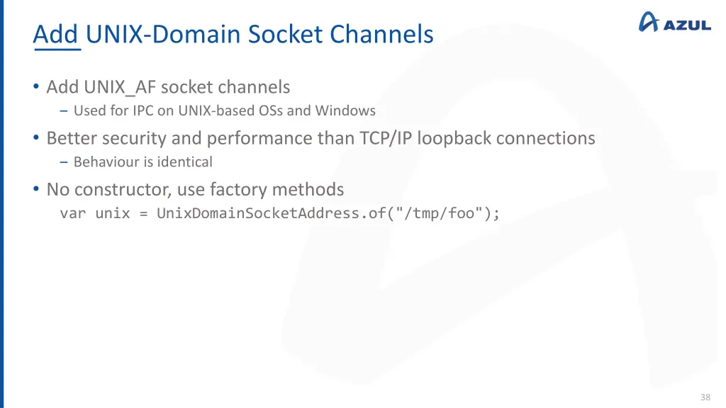 add unix domain socket channels