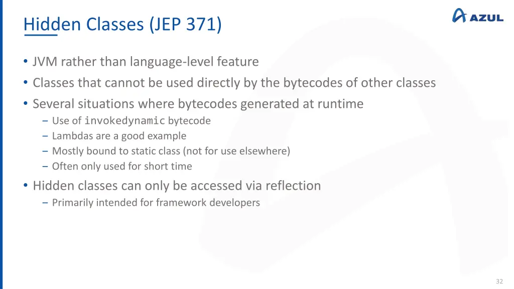 hidden classes jep 371