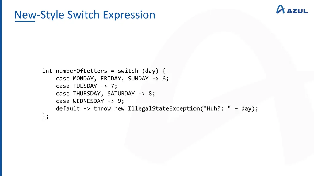 new style switch expression