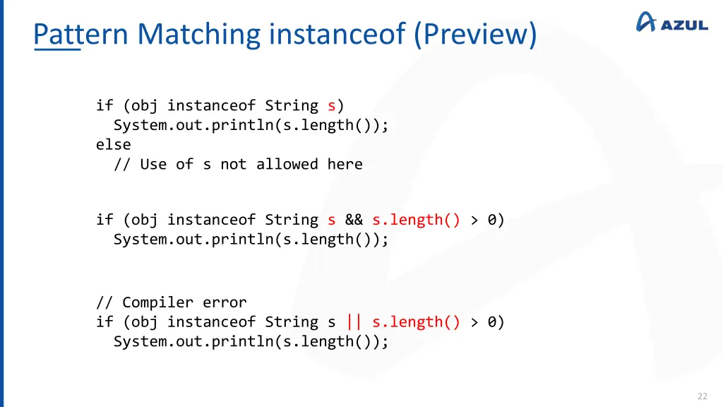 pattern matching instanceof preview