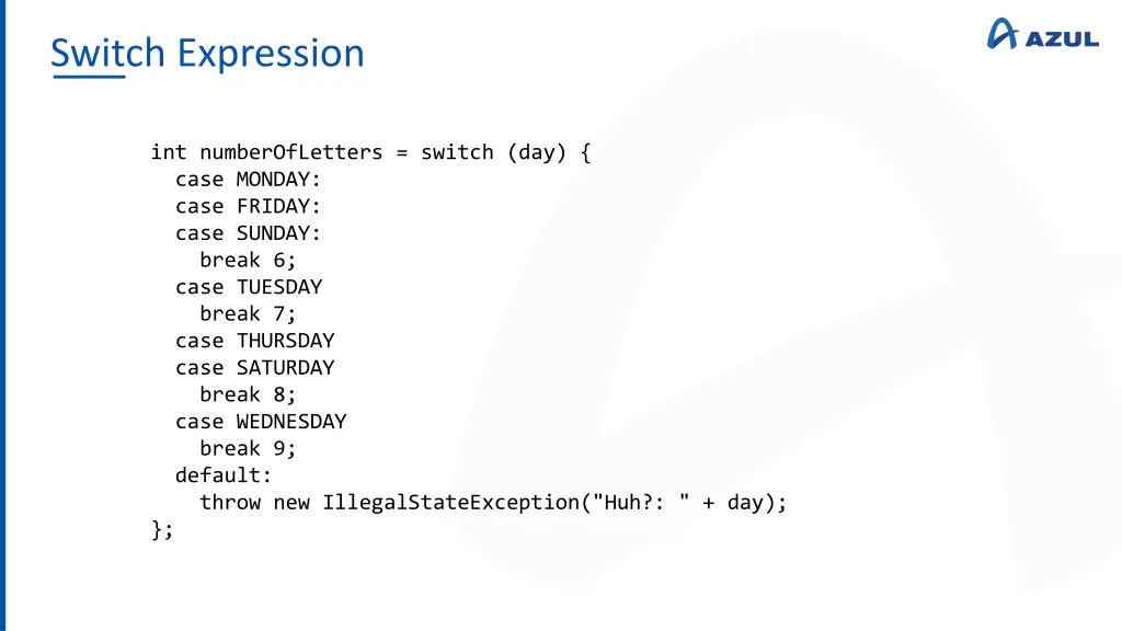 switch expression