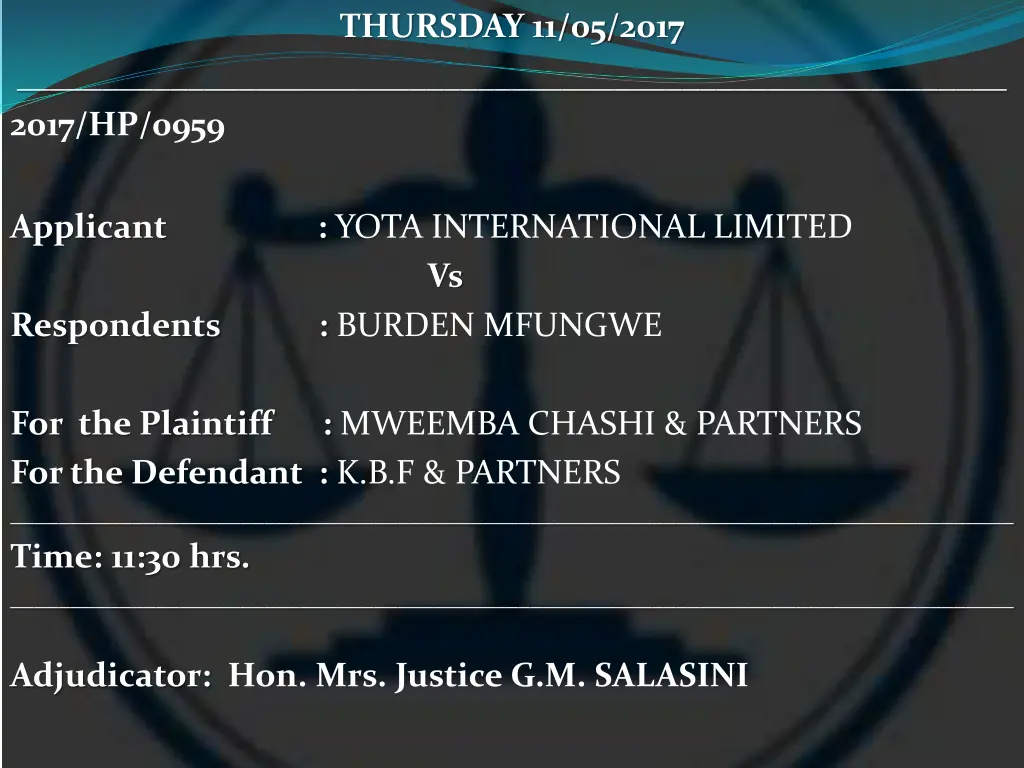 thursday 11 05 2017 1