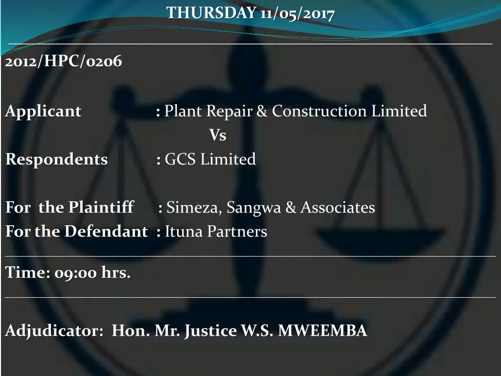 thursday 11 05 2017 18