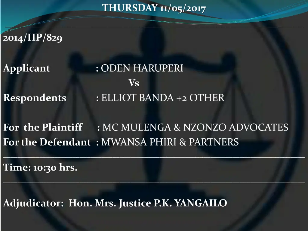 thursday 11 05 2017 23