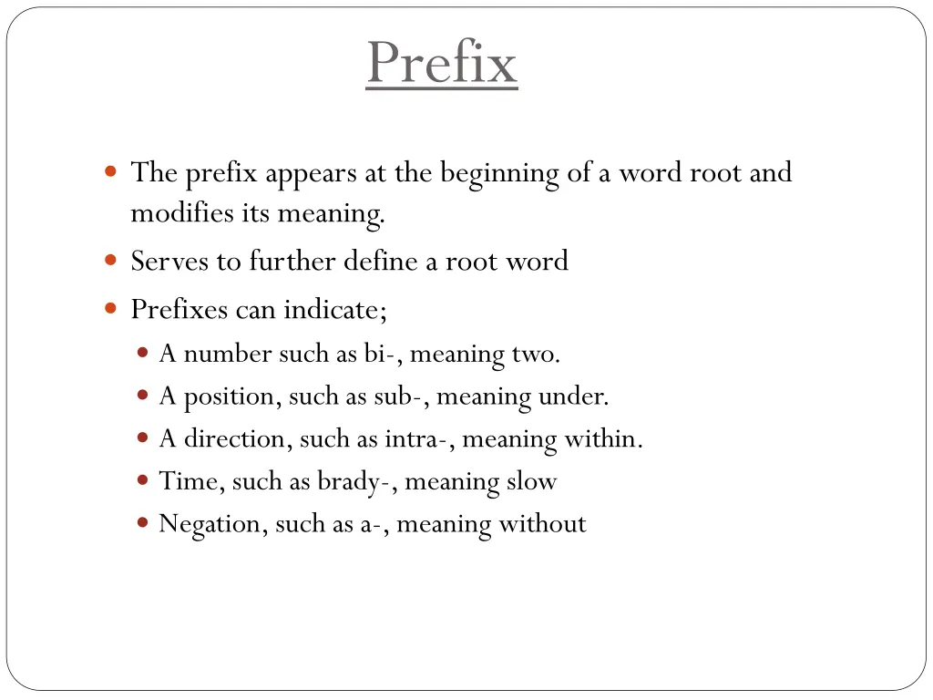 prefix
