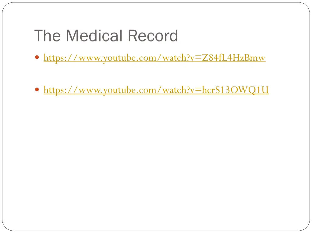 the medical record