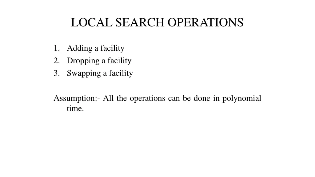 local search operations