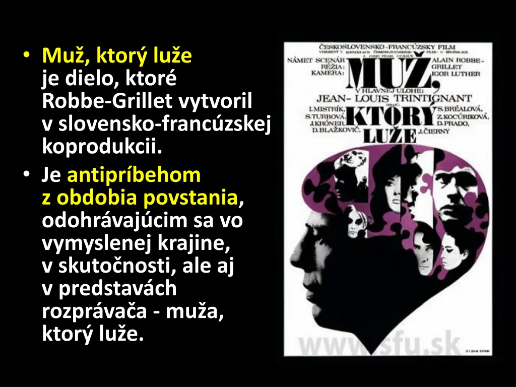 mu ktor lu e je dielo ktor robbe grillet vytvoril