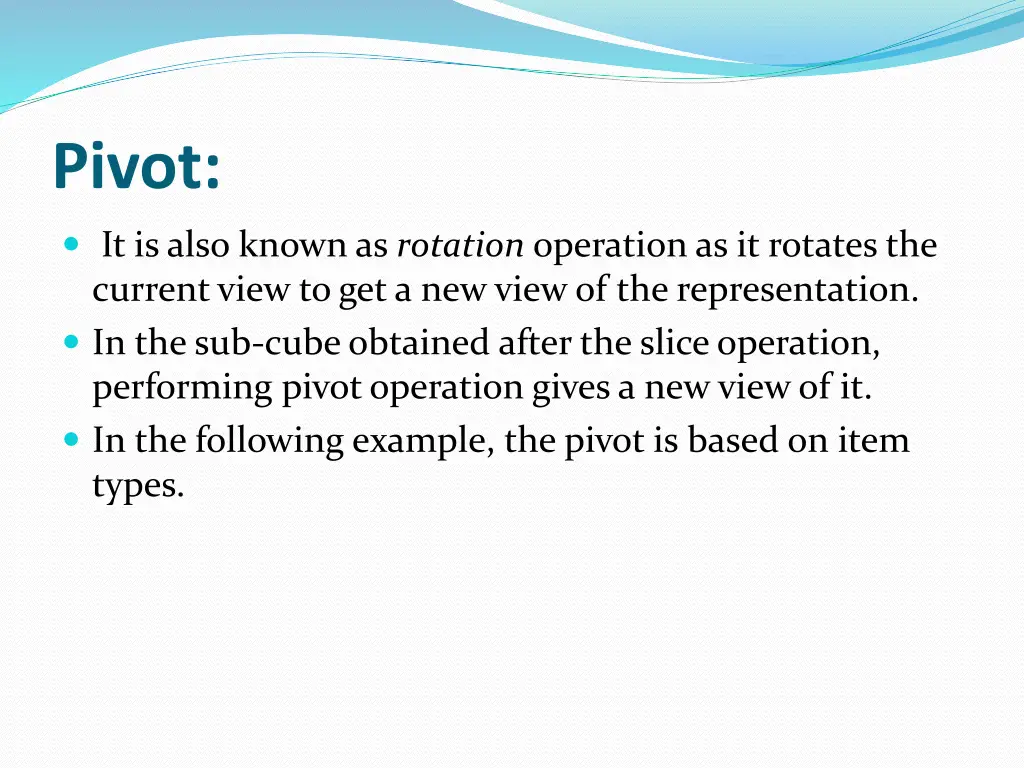 pivot