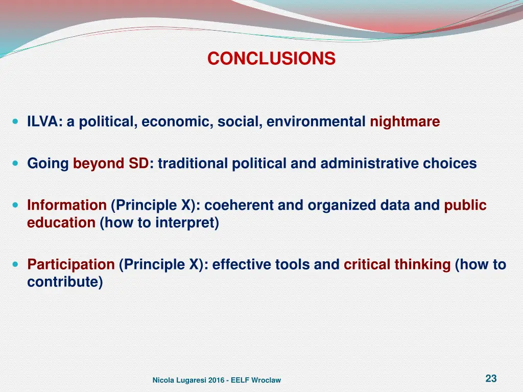 conclusions 1