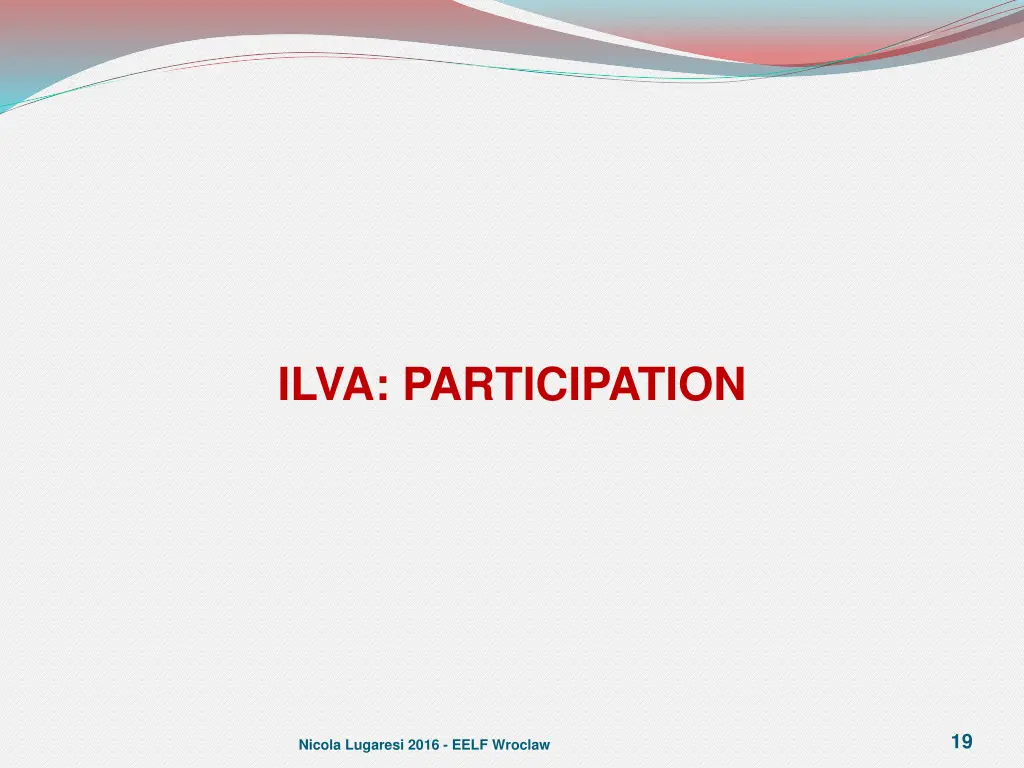 ilva participation