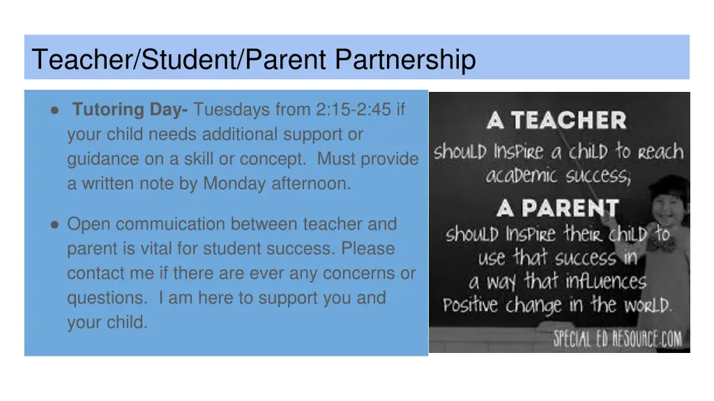 teacher student parent partnership