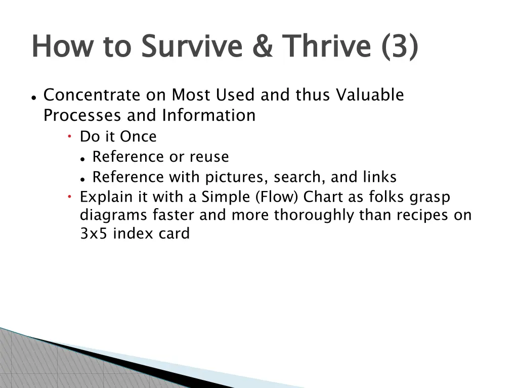 how to survive thrive 3