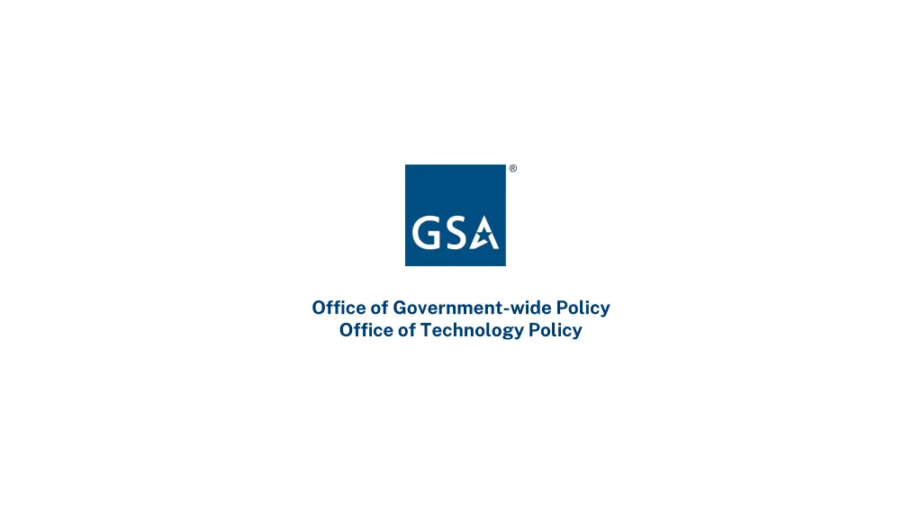 office of government wide policy office