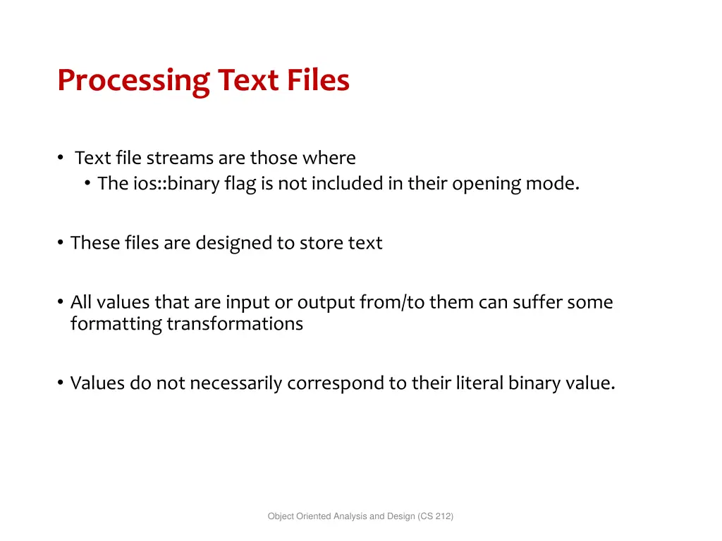 processing text files