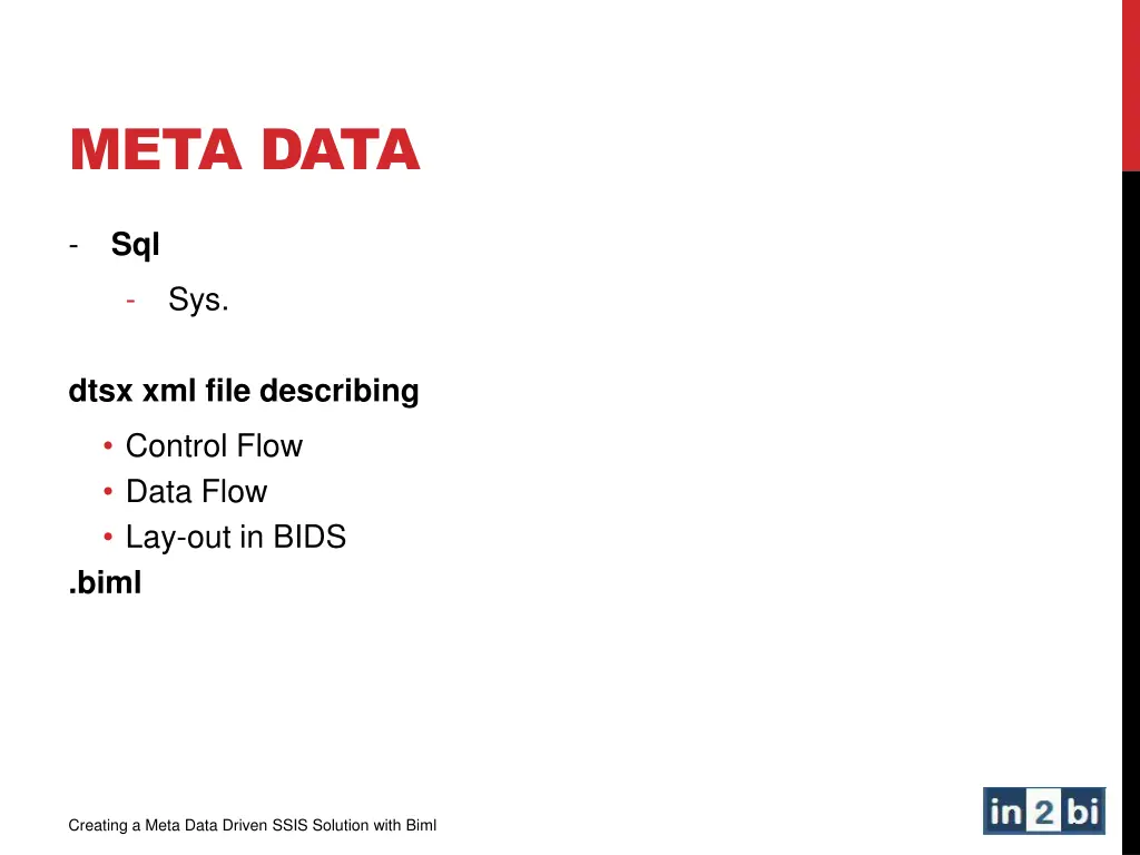 meta data