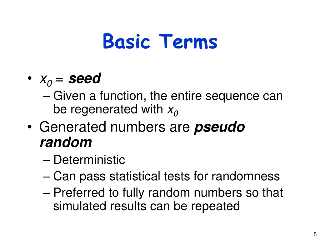 basic terms