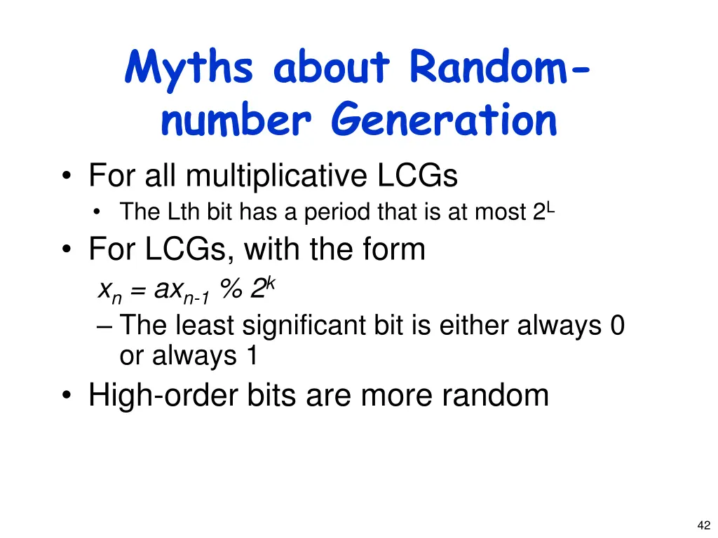 myths about random number generation 3