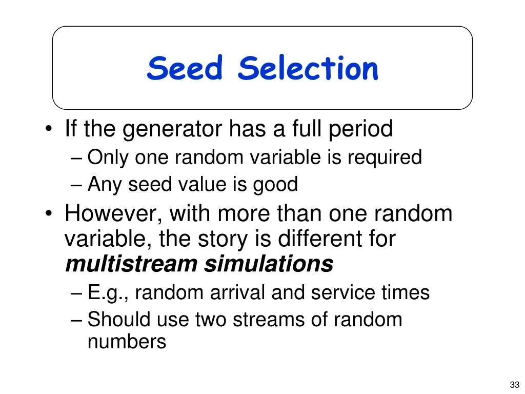 seed selection