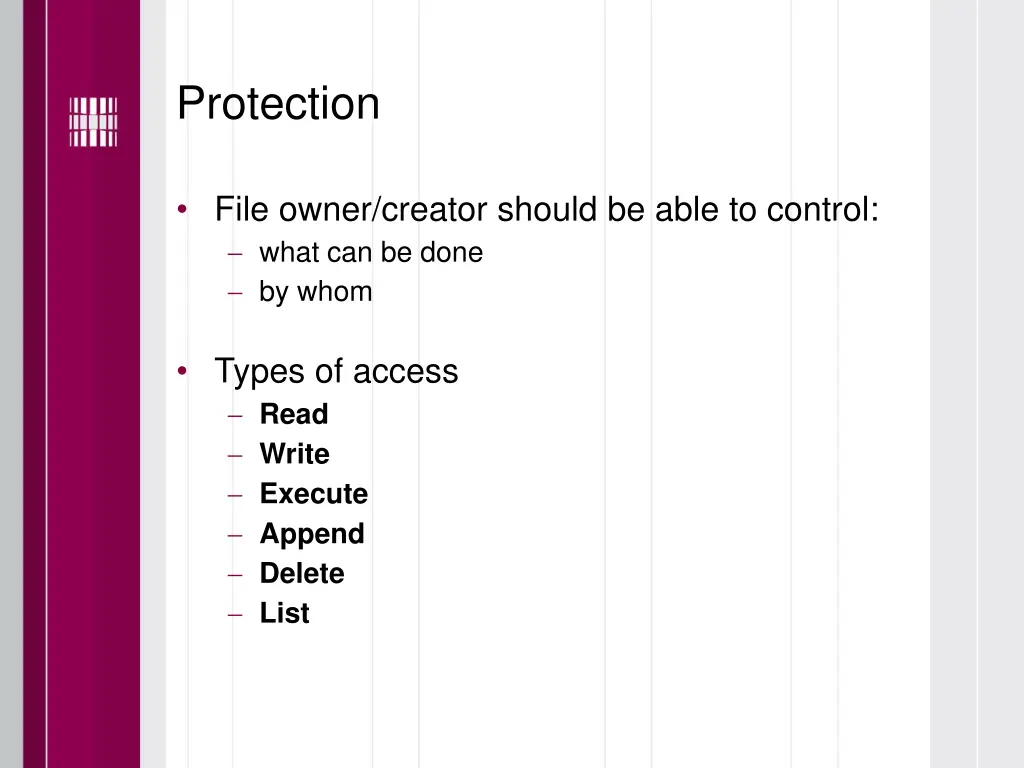 protection