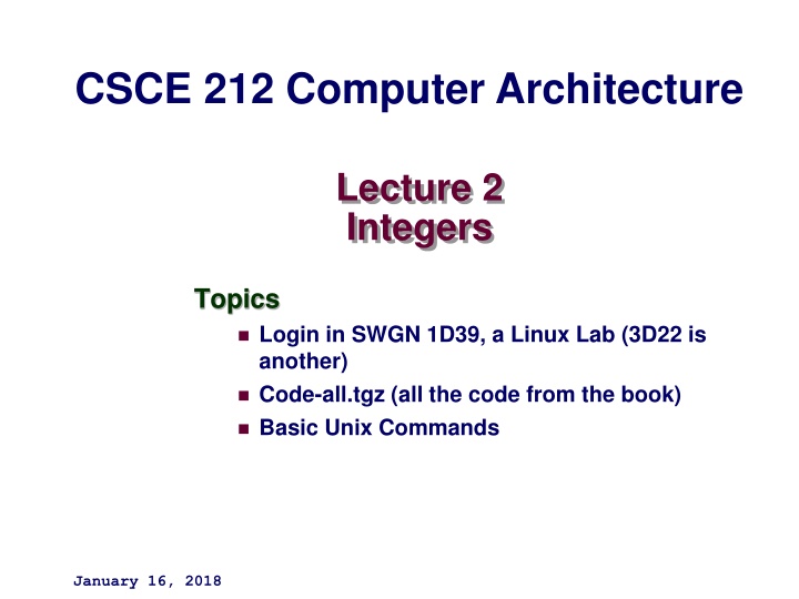 csce 212 computer architecture