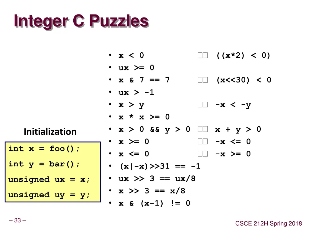 integer c puzzles