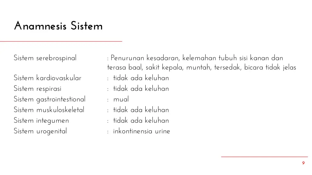 anamnesis sistem