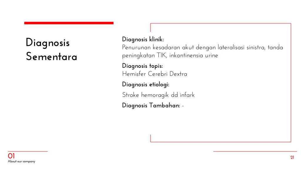 diagnosis klinik penurunan kesadaran akut dengan