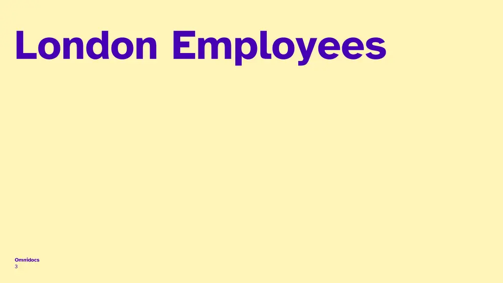 london employees