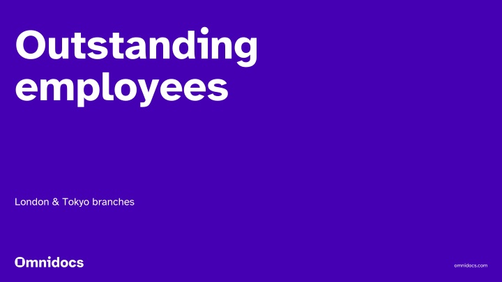 outstanding employees