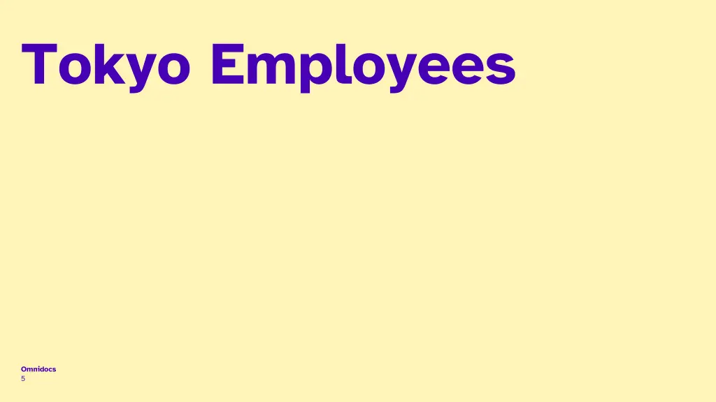 tokyo employees