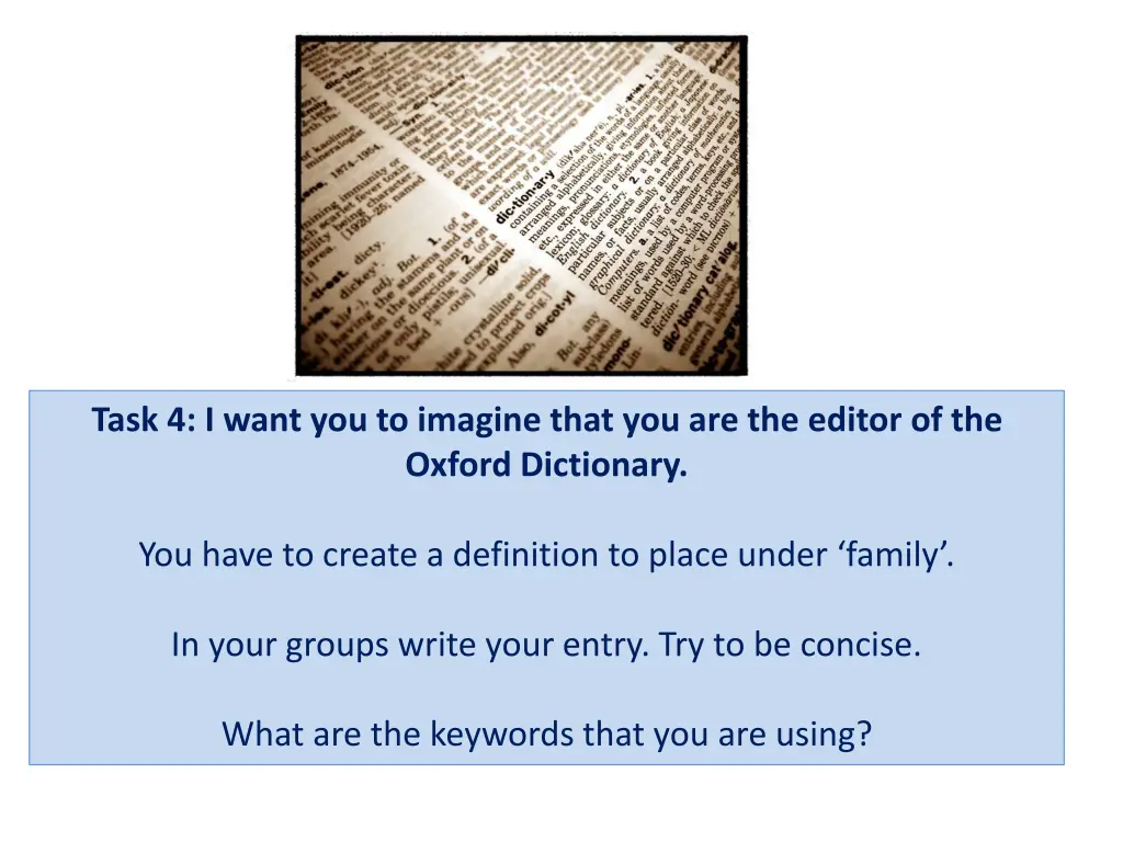 task 4 i want you to imagine that